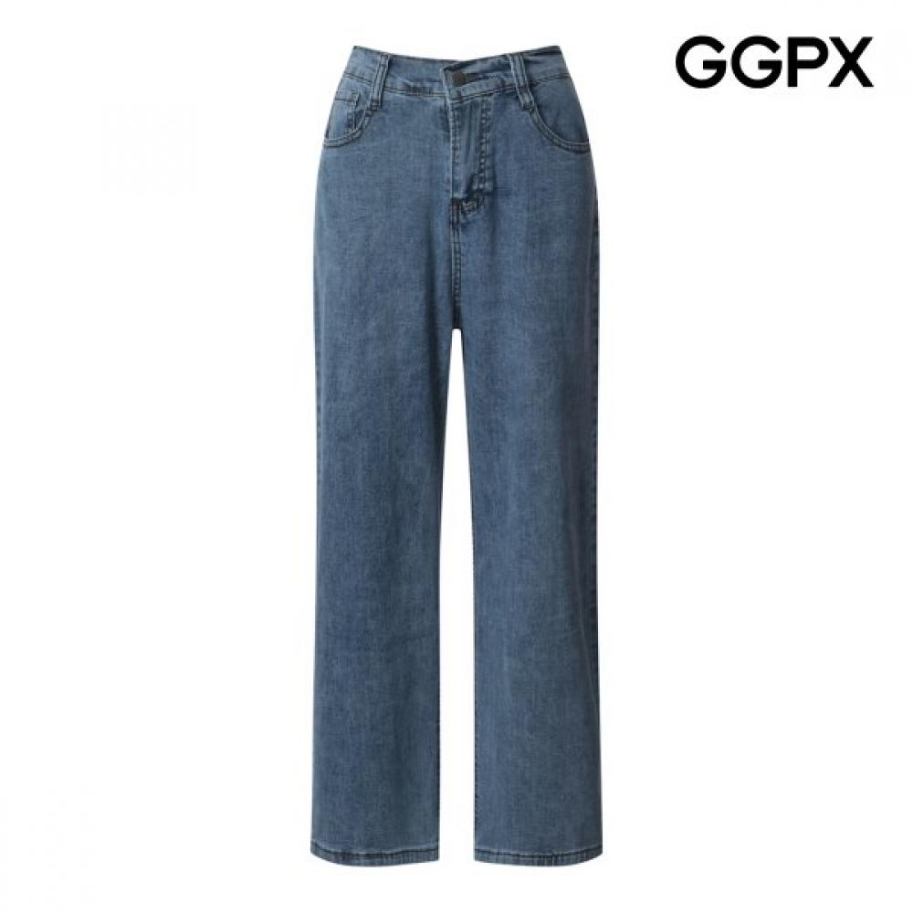Ggpx New York Back Banding Spandex Denim Pants Blue/F