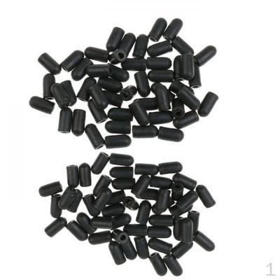 100Pcs Rubber Buffer Beads Knot For Carp Fishing Hair Rig Making