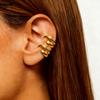 Punk Piercless Ear Clip Earring for Women Classic Gold Color Trendy Earcuff Earrings Girl Y2K Gift Simple Daily Wear Jewelry