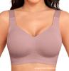 OEAK Reggiseno in Gel Wireless da Donna Taglie Forti Supporto Senza Cuciture Copertura Completa Push-Up Comodo Senza Ferretto