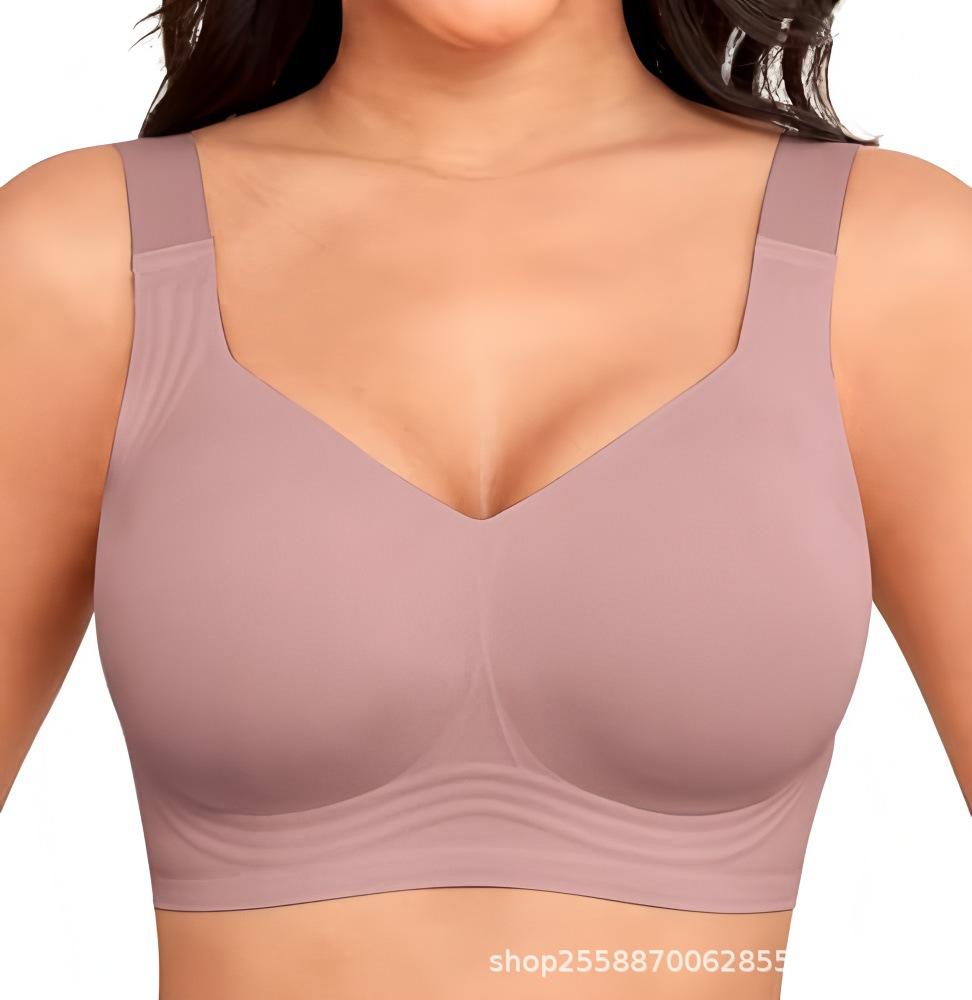 OEAK Reggiseno in Gel Wireless da Donna Taglie Forti Supporto Senza Cuciture Copertura Completa Push-Up Comodo Senza Ferretto