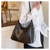 Simple Faux Leather Tote Bag New Commuter Shoulder Bag for College Students