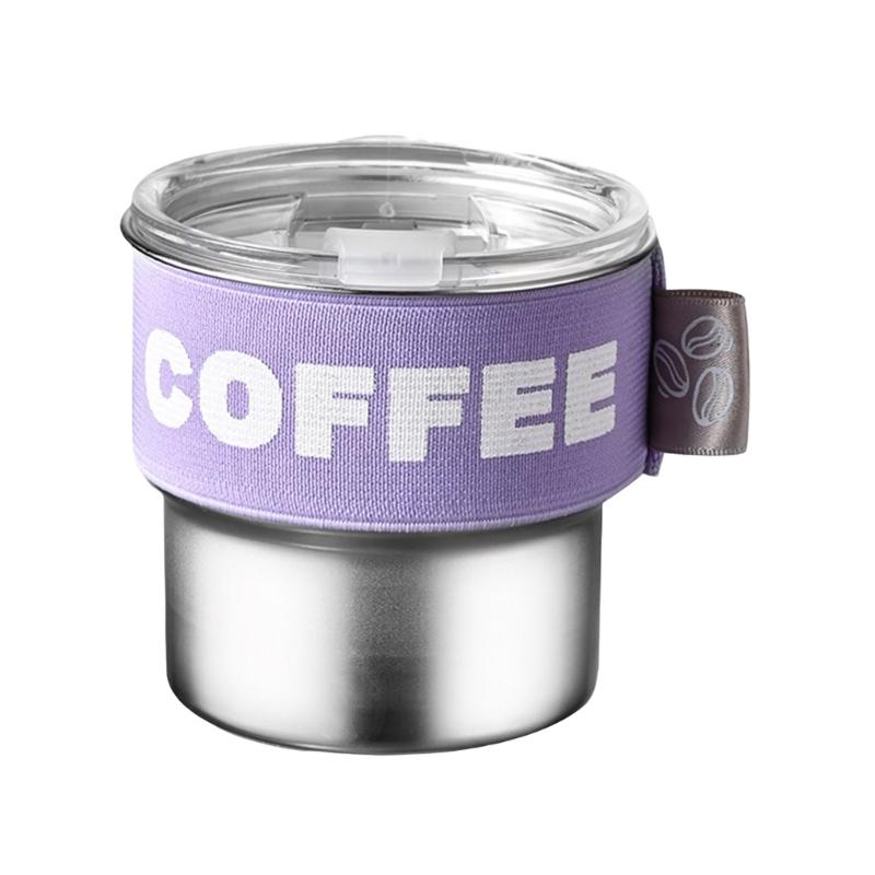 Durable 400ml Double Wall Travel Tumblers Durable Stainless Steel 400ml Thermal Cup for Coffee and Outdoors Adventure