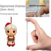 Adventskalender mit Acryl-Ornamenten - Weihnachts-Countdown-Geschenk für und Familie