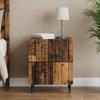 Nightstand Reclaimed Wood Look 43 x 34.5 x 49.5 cm Engineered Wood