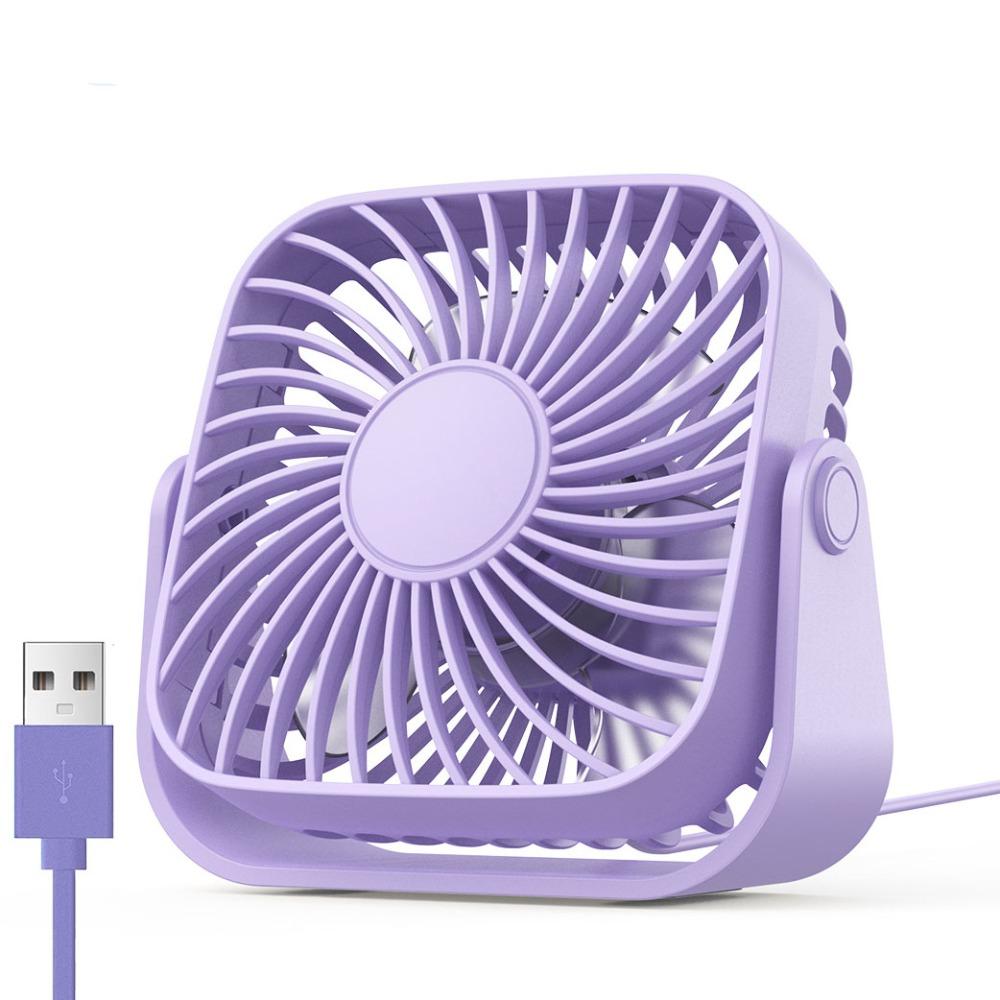 360° Rotating Electronic Fan 3 Speed Small Standing Fans Student Fan Table Cooling Fan Dormitory