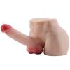 2 In 1 Unisex Sexy Tpe Realistic Dildo Penis + Anus Women Masturbation Tool for Women Men