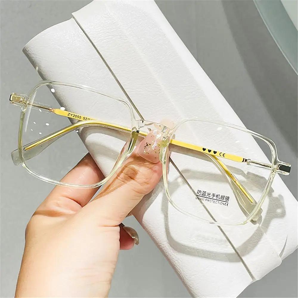 Premium Retro Square Eyewear Anti Radiation Transparent practical Glasses Anti-Blue Light Glasses ladies Glasses