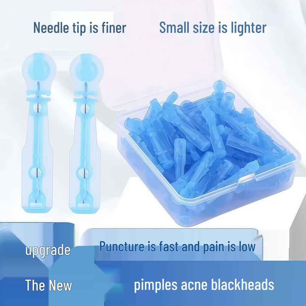 Ultra-Fine Tip Disposable Pimple and Blackhead Removal Needle