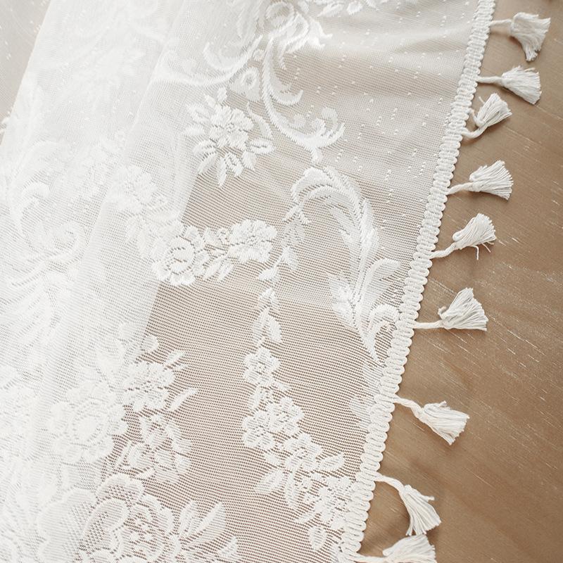 Small Fringed Lace Tablecloth Household Rectangular Dining Table Mat Coffee Table Decorative Tablecloth