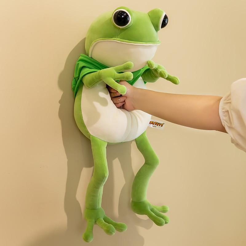 Cute New Frog Plush Toy Doll Cape Soft Frog Stuffed Toy Doll Children's Birthday Gift