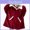 Cobertor Hoodie Quente Moletom Plush Oversized Para Adultos E Crianças Perfeito Para Casa Viagem E Atividades Ao Ar Livre