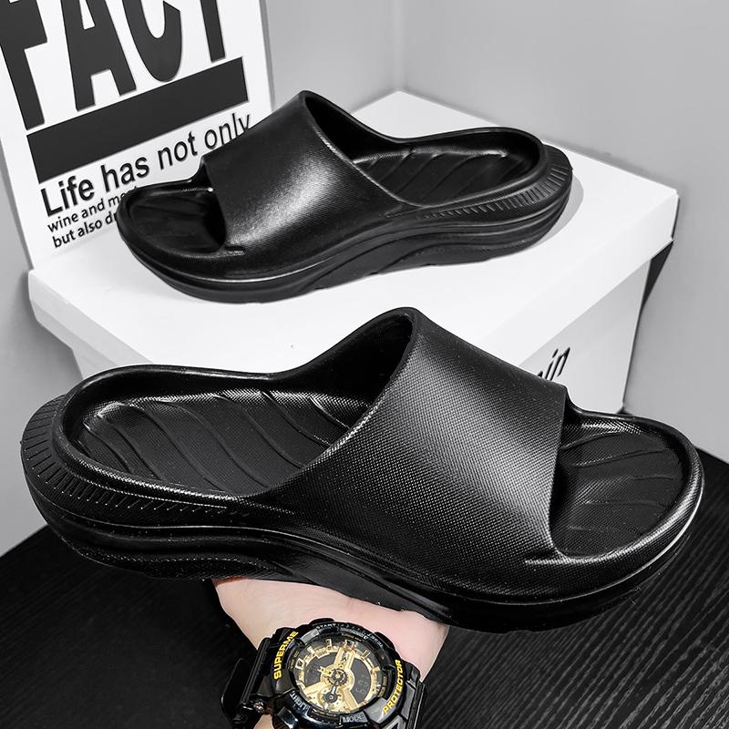 Fashion New Men slippers House Shoes Non-Slip Thick Soft Platform Slide Sandals Men Indoor Outdoor Shower Bathroom Slipper Casual Shoes