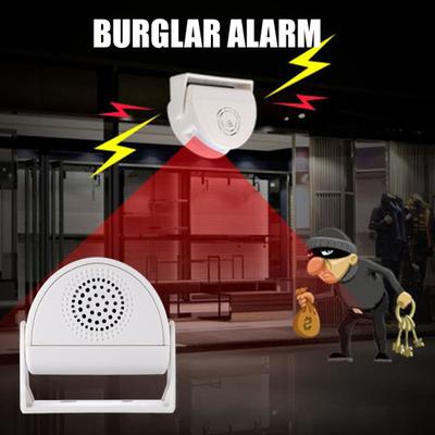 Motion Sensor Doorbell with 90dB Alarm Infrared Welcome Chime for Store Entrance Portable Anti-Theft Alert for Home Business Use