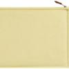 Hermes H Tissage Embroidered Pattern Zipper Closure Cotton Canvas Travel Storage Bag Unisex Storage Bag Yellow H103608M05