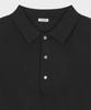Teildeon Cotton Knit Polo Short Shirt Black