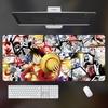 High Definition ONE PIECE Leather Mouse Pad Large Office Computer Desk Pad Non-slip Computer Keyboard Pad Animation Peripheral