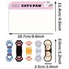 4pcs Cat World Magnetic Bookmarks Set, Cute Cat Cartoon Design Page Clips Book Marker, Unique Reading Gift Stationery