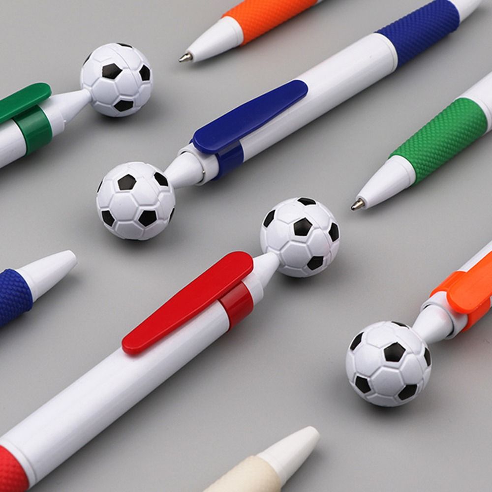 5 Pcs/Bag Multi-use Football Ballpoint Pen Creative Signature Pens Writing Pens Note Taking