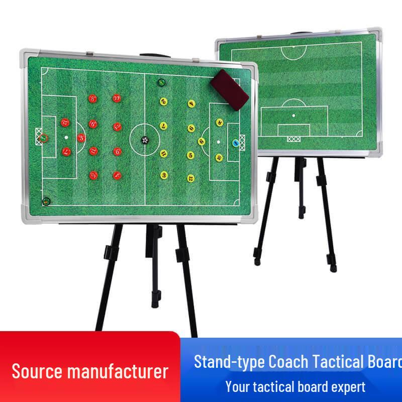 Large Magnetic Aluminum Floor Stand Tactics Board for Coaches with Pen and Eraser
