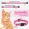 Floral Cat Collar Breakaway with Daisy Pendant, Cute Flowers Daisy Cat Collars for Girl Cats, Safety Removable Cat Collars for Kittens Soft Kitty