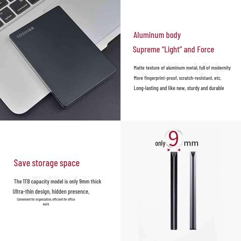 TOSHIBA Slim Series Portable External Hard Drive