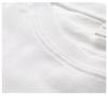 Women's White Cotton Short-Sleeve Ribbed T-shirt - Summer Round Neck, Breathable, Sweat-Absorbent, Slimming Fit