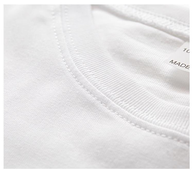 Women's White Cotton Short-Sleeve Ribbed T-shirt - Summer Round Neck, Breathable, Sweat-Absorbent, Slimming Fit
