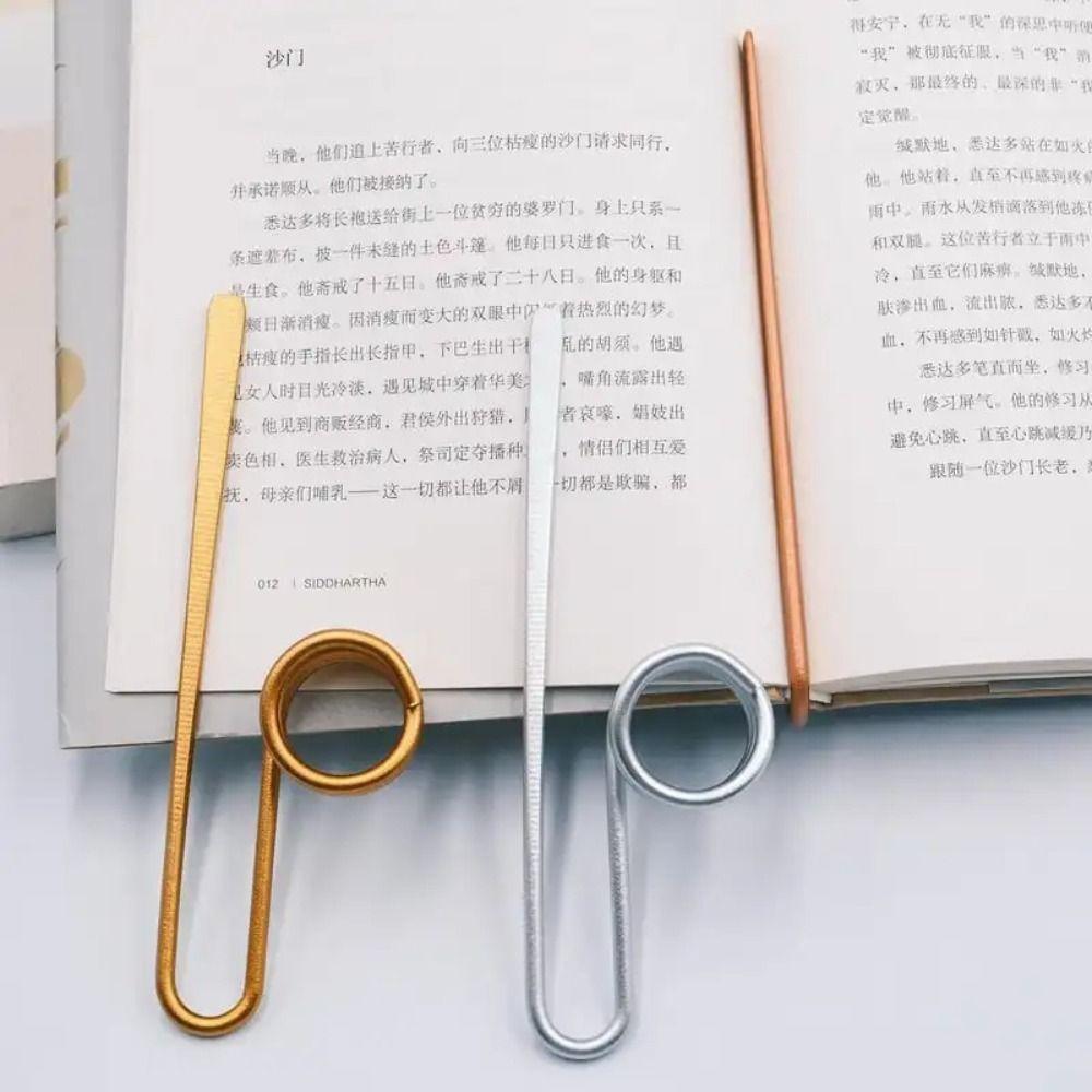 Exquisite Ring Bookmark Creative Thumb Book Page Holder Funny Metal Book Holder  Gift