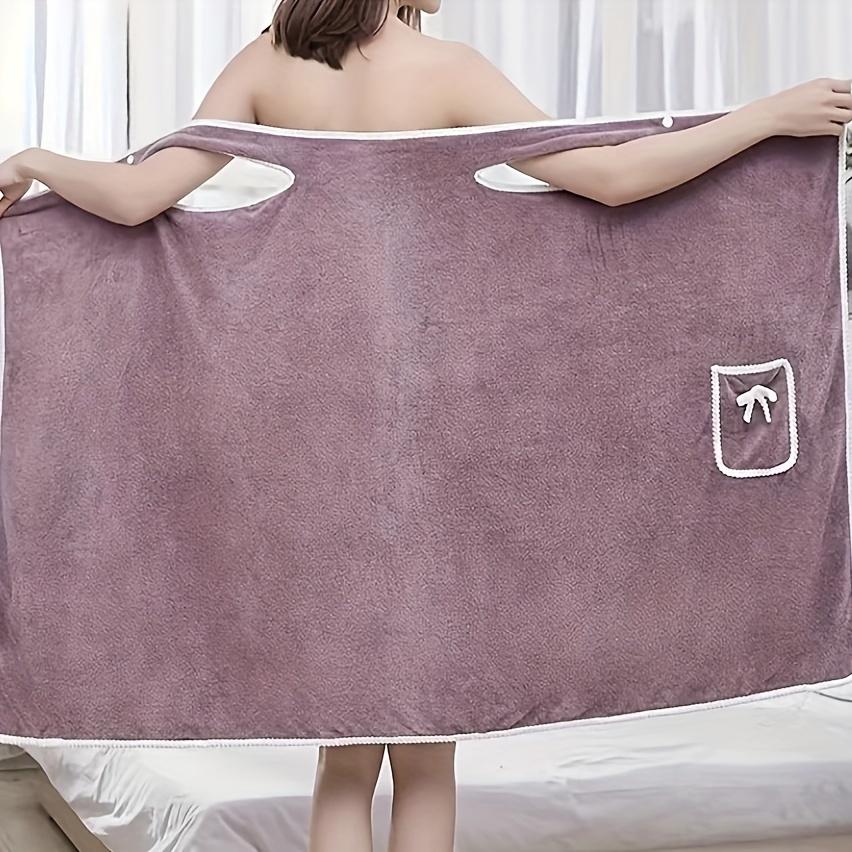 1ks dámské velké osušky, koupelnová měkká a hustá osuška, roztomilá kapsa s mašlí a absorbující vodu, osuška a popruh, sukně, 31,5 * 53,15 palce