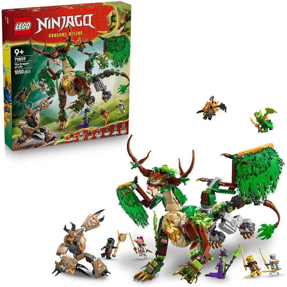 

Конструктор LEGO Ninjago Жизненная Арка Дракон для Детей 9-11 лет, Креативный Набор, Идеальный Подарок для Мальчиков и Девочек