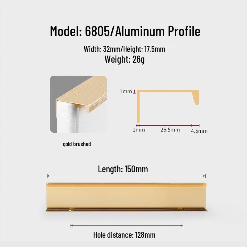 Modern Minimalist Black Invisible Handle for Cabinet Doors and Drawers