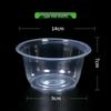 Disposable Round Plastic Bowl with Lid