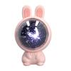 Star Projector Light Rabbit Shape Soft Light Projector Night Light for Home Bedroom Living Room 5V Pink