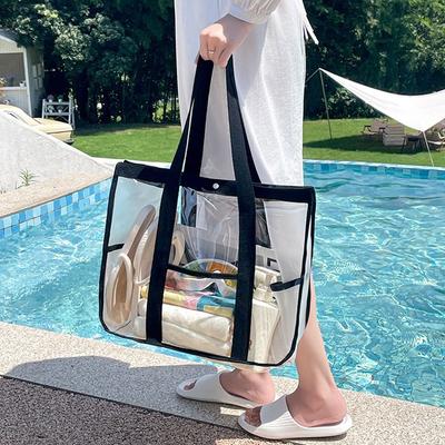 Transparent Swimming Beach Bag PVC Toiletry Bag Summer Travel Clothing Storage Bag