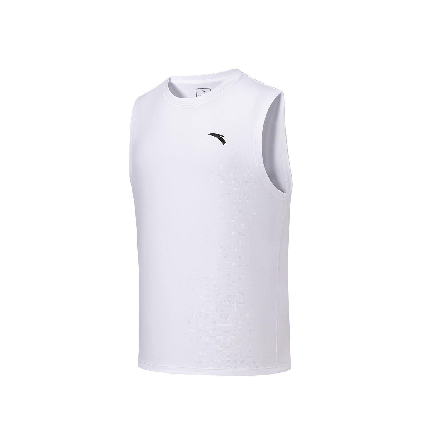 Anta Training Series Knit Vest Summer 2026 Men tops Pure-White 952627119-5 S