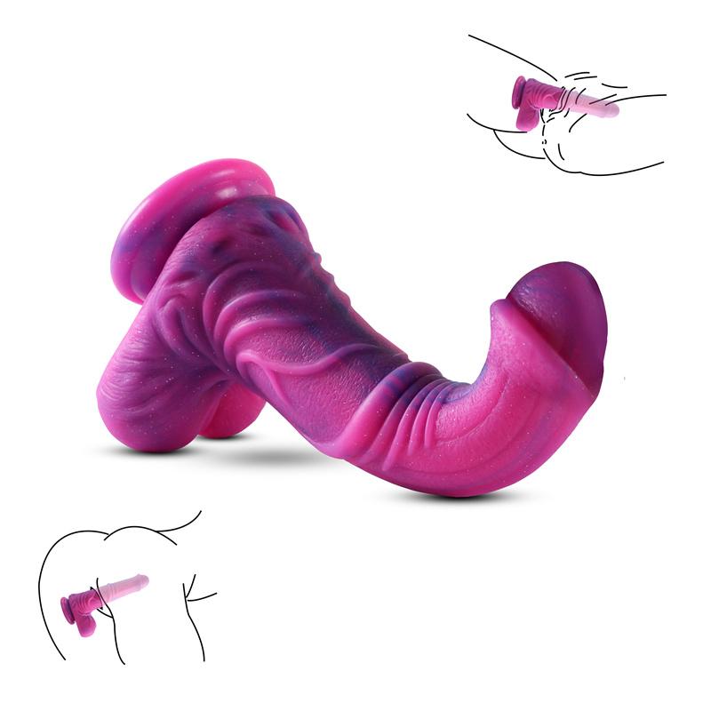 Liquid Silicone Wearable Penis Female Masturbation Device Second Tide Massage Stick Happy Adult Sex Toys