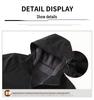 Men's 75D Unisex Fleece Softshell Hooded Mountaineering Jacket