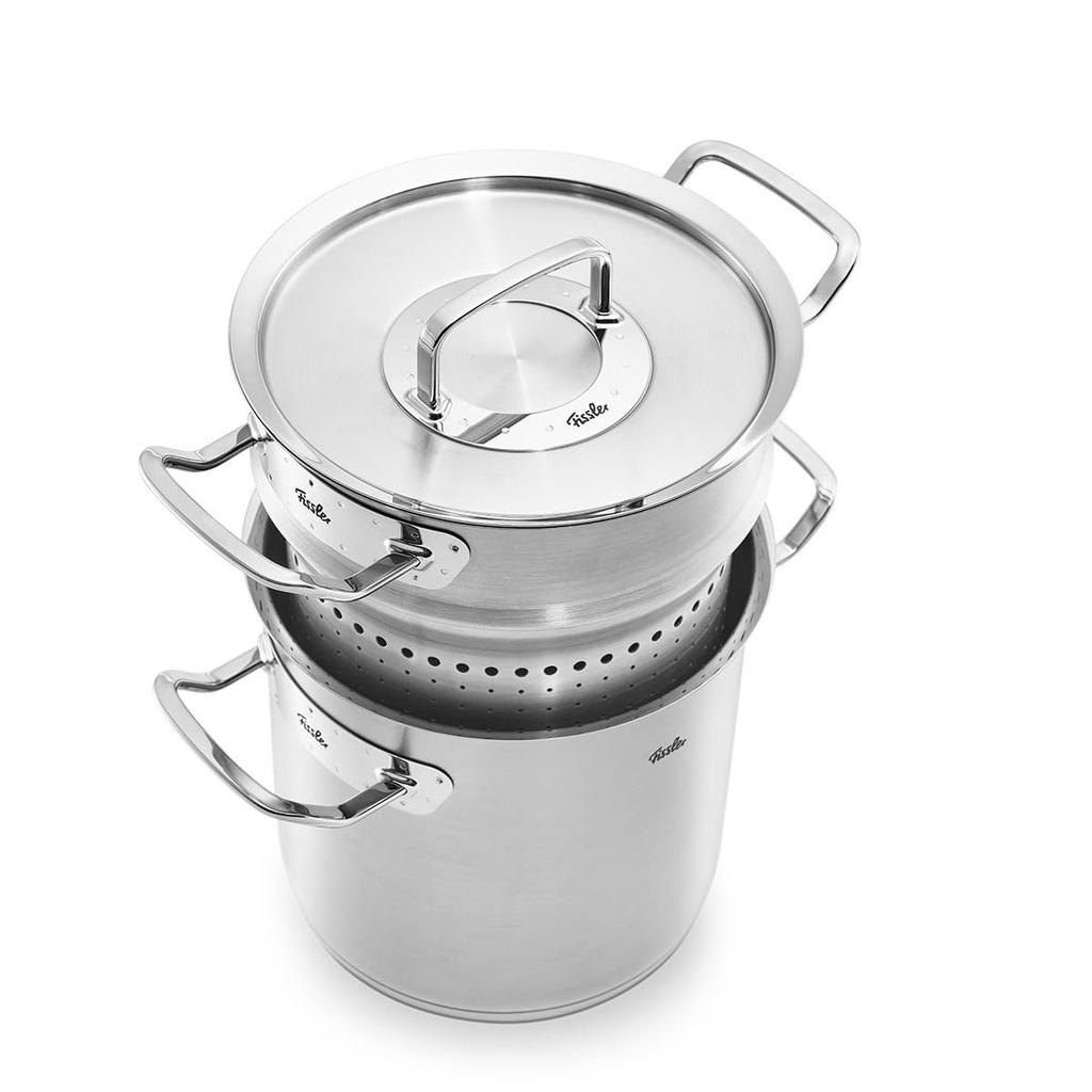 Fissler Pot 20cm Original Profi Collection Gas Compatible Made In Germany Japanese Silver Two-handed Multi-Star Fire/IH [Authorized Product]
