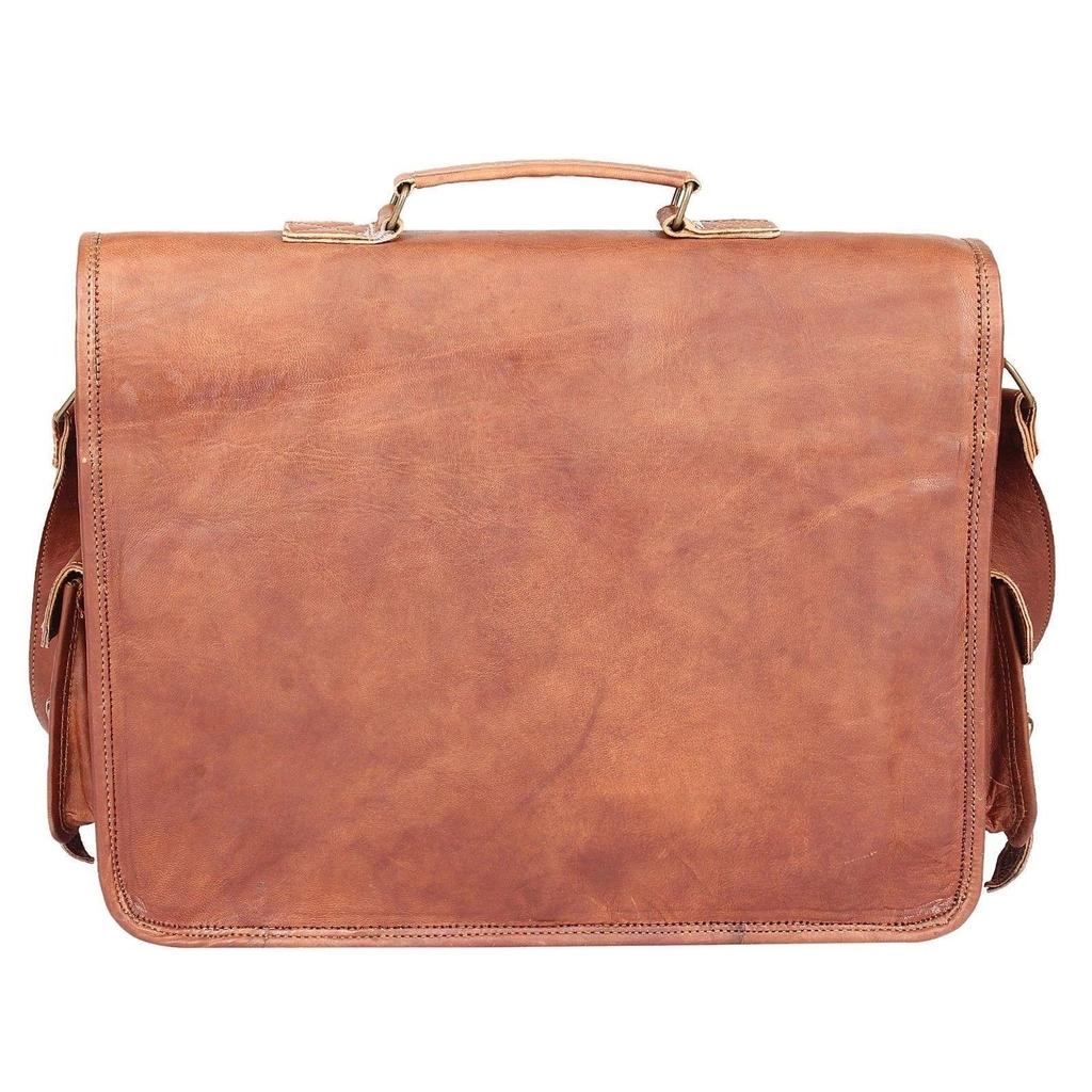 Pravá Vintage Kozí Kůže Dámská Taška Messenger na Notebook Nová Taška