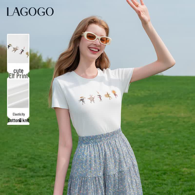 Женская футболка с принтом LAGOGO M