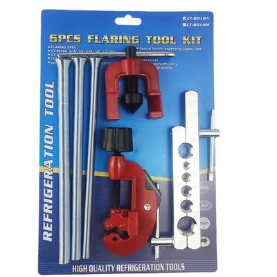 6-Piece Copper Tube Expander & Flaring Tool Set with Spring Tube Bender and Cutter (CT-8012)