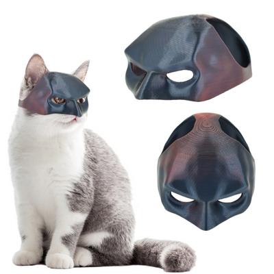 Bat Cat Avenger Face Cushion Cat Cosplay Hat Halloween Party Costume Accessory 3D