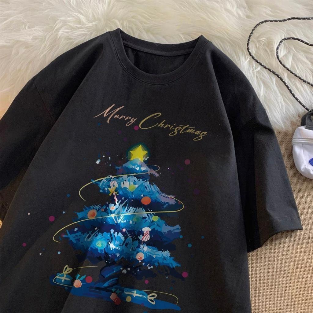 

Счастливого Рождества унисекс рождественская елка унисекс футболка с коротким рукавом топ 6XL
