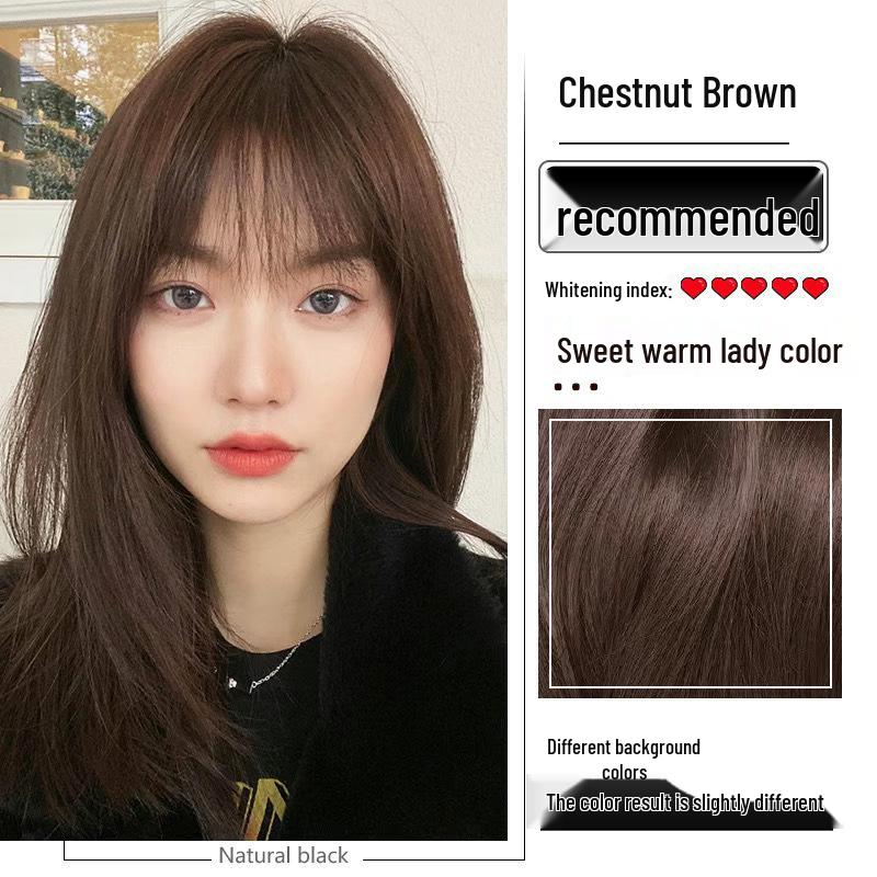 2026 Hair Dye Cream: Gray-Brown Linen, Black Tea Color, with Hair Care Benefits