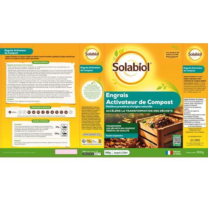 Activateur de compost naturel pret a l'emploi 900g - SOLABIOL
