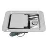 Stainless Steel Trailer Toolbox  , 140 x 108mm Flush Mount Locking Paddle   with 2 Keys for Trailer Truck   Electric Cabinet UTV ATV Box