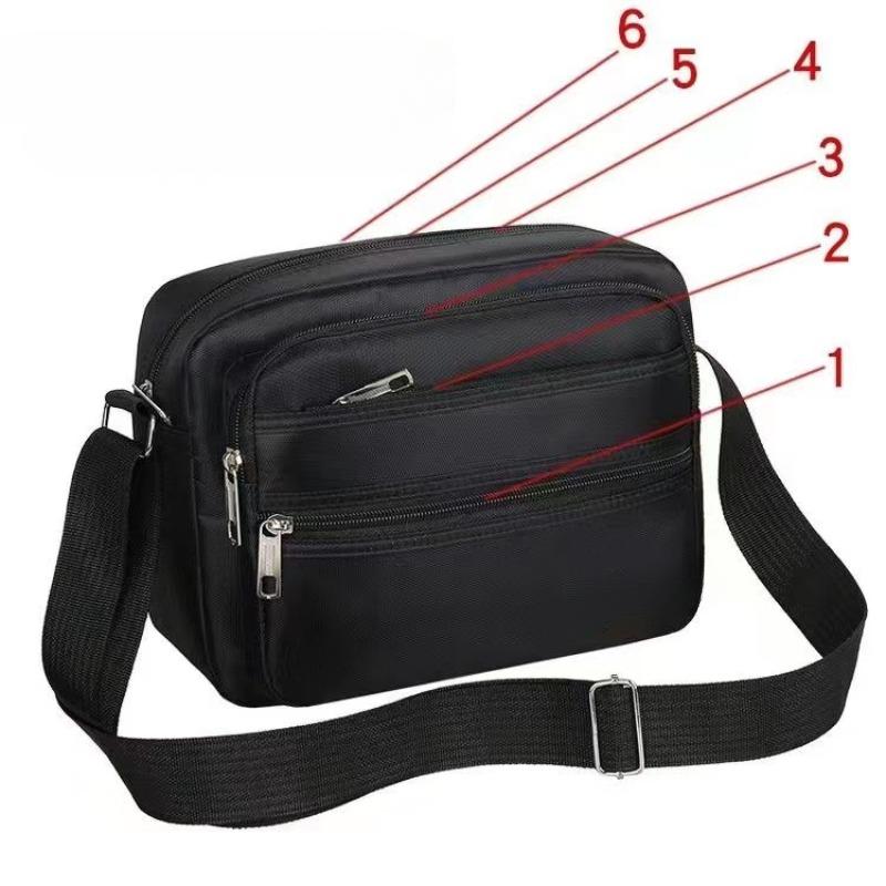 1Pc New Casual Shoulder Bag, Do Business, Collect Money, Messenger Bag, Men's and Women's Multi-layer Cashier Bag, Casual Large-capacity Travel Bag