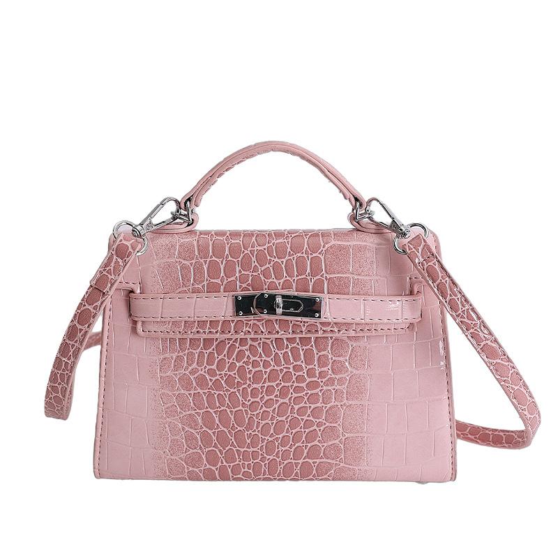 Modna Torba ze Wzorem Krokodyla - Torebka na Ramię - Wszechstronna i Stylowa Torba Crossbody