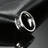 My Shape Vintage Fire Flame Totem Vine Cross Rings for Men Black Paint Punk Stainless Steel Finger Rings Male Jewelry Amulet